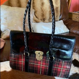 Large Patricia Nash plaid handbag